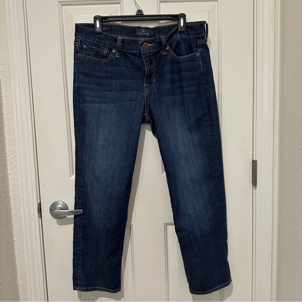 Lucky Brand Sweet Crop Womens 14/32 Jeans Straight Leg Cropped
